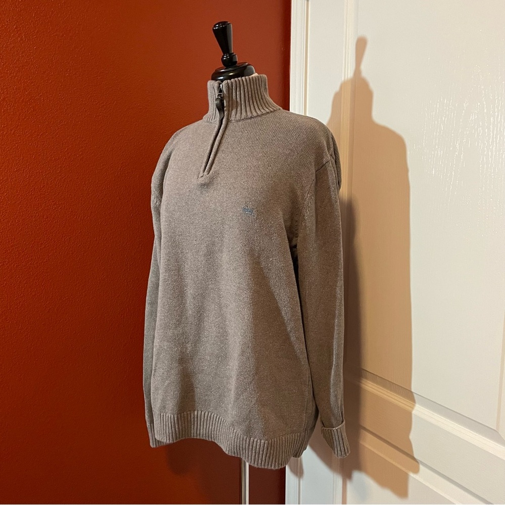 Rodd & Gunn Men’s Merrick Bay Quarter Zip Almond Australian Cotton Sweater